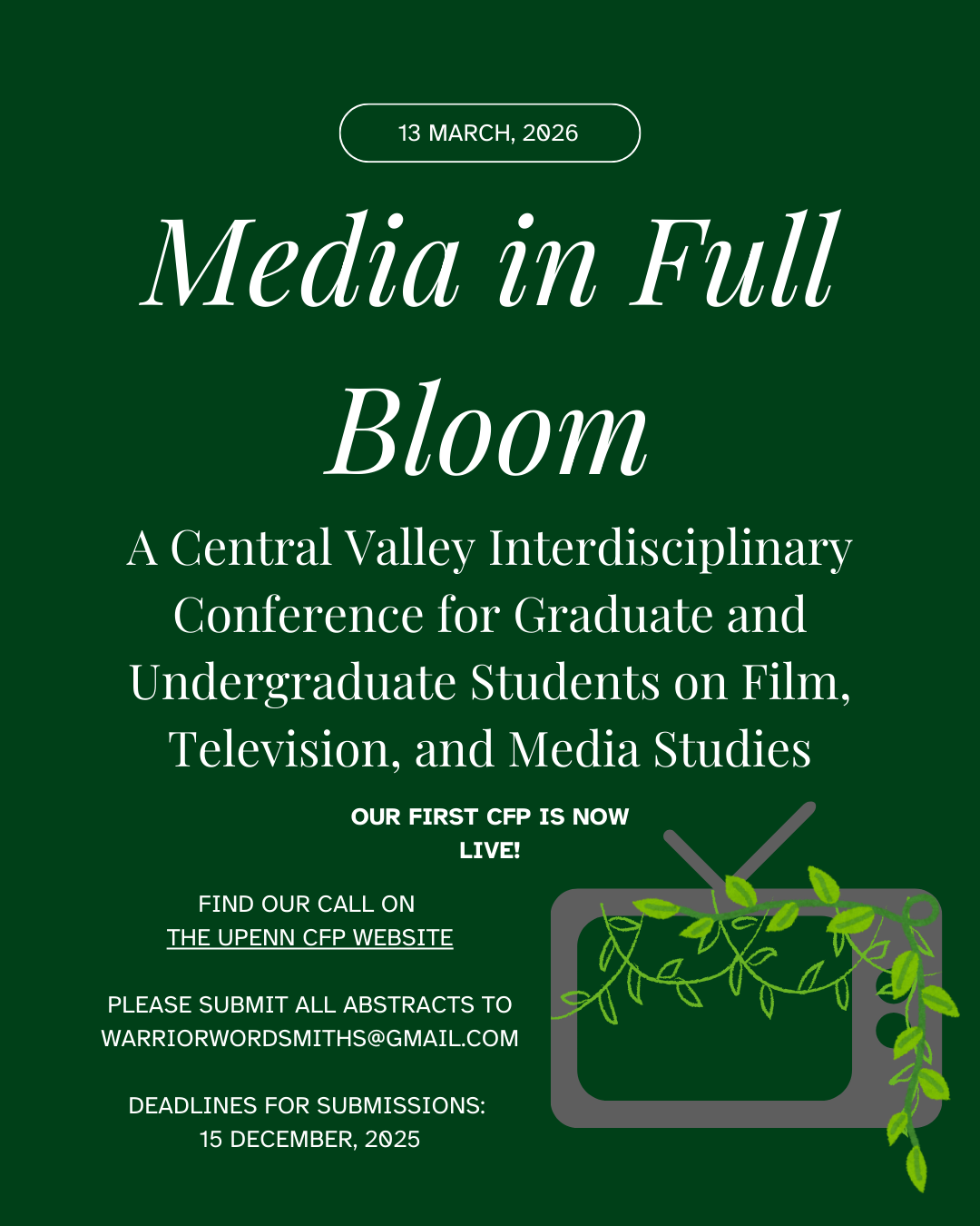 Media in Full Bloom Conference Poster
